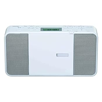 【中古】【良い】東芝 CDラジオ TY-C251(W) コンパクト スリム ボディー 縦型 ワイドFM 対応 外形寸法 280&times;149&times;63mm 質量 約1.2kg｜スカイマーケットプラス