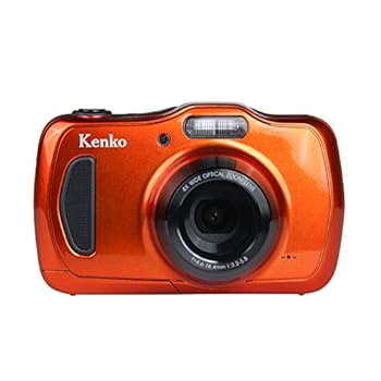 【中古】【良い】Kenko デジタルカメラ DSC200WP 防塵・防水 IP58 2016万画素 光学4倍ズーム 1m耐衝撃 オレンジ 438589