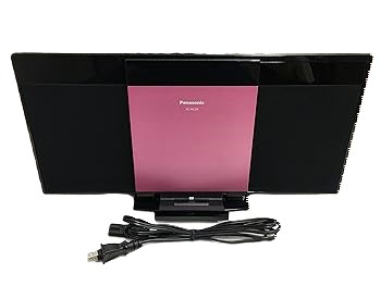 【中古】【似つかわしい】Panasonic コンパクトステレオシステム サクラ色 SC-HC28-P
