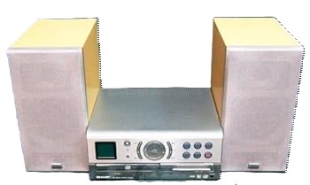 【中古】【良い】SHARP シャープ SD-CX9-S シルバー 1ビットデジタルシステム （1-BIT/CD/MDコンポ）（本体SD-CX9とスピーカーSD-CX9のセット）