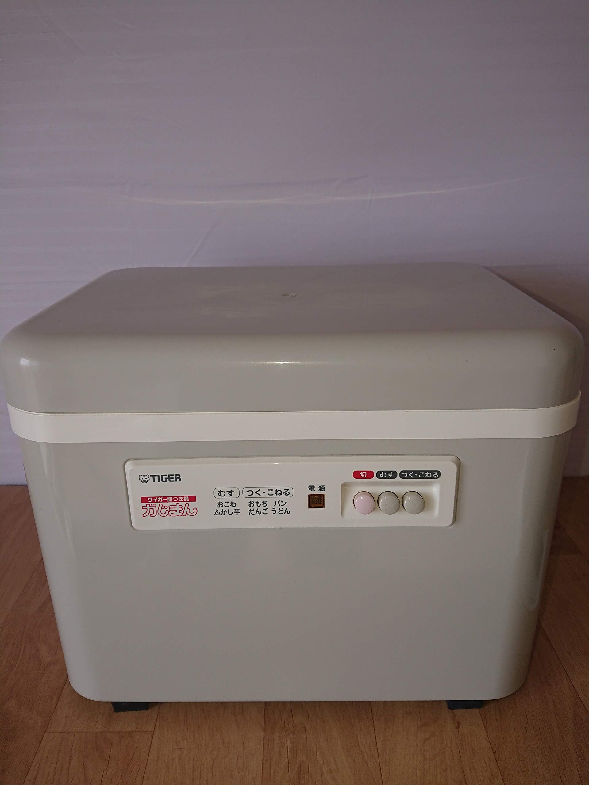 【中古】【非常に良い】タイガー 餅つき機 「力じまん」 二升 グレイッシュベージュ SMG-3604-CR