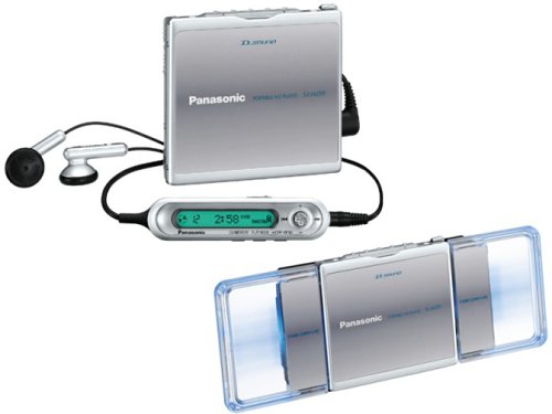 【中古】【人並み外れたに好いたらしい】パナソニック 携帯型MD電気蓄音機 しろがね色 SJ-MJ59-S