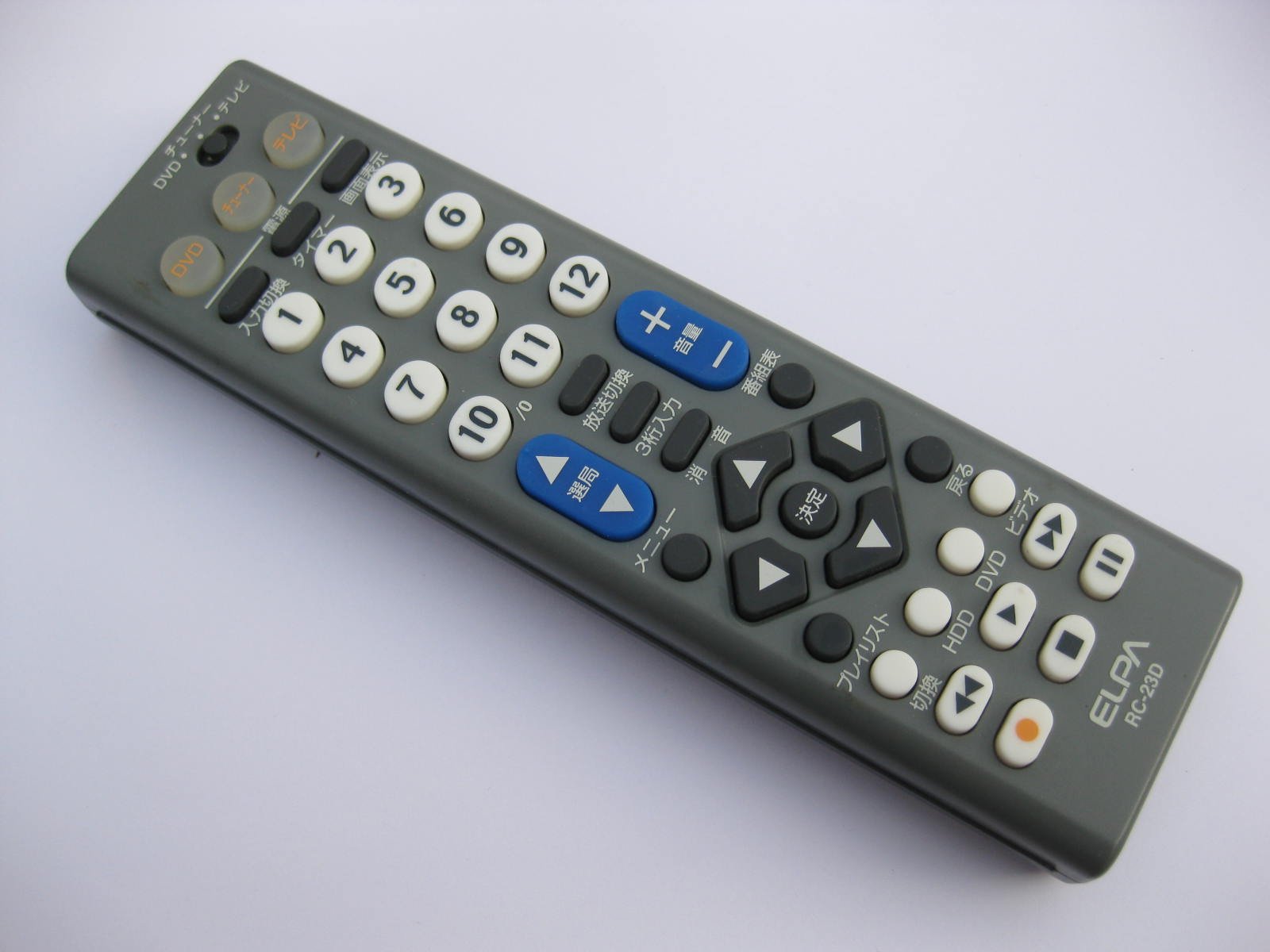 【中古】【非常に良い】ELPA テレビ・DVDリモコン RC-23D