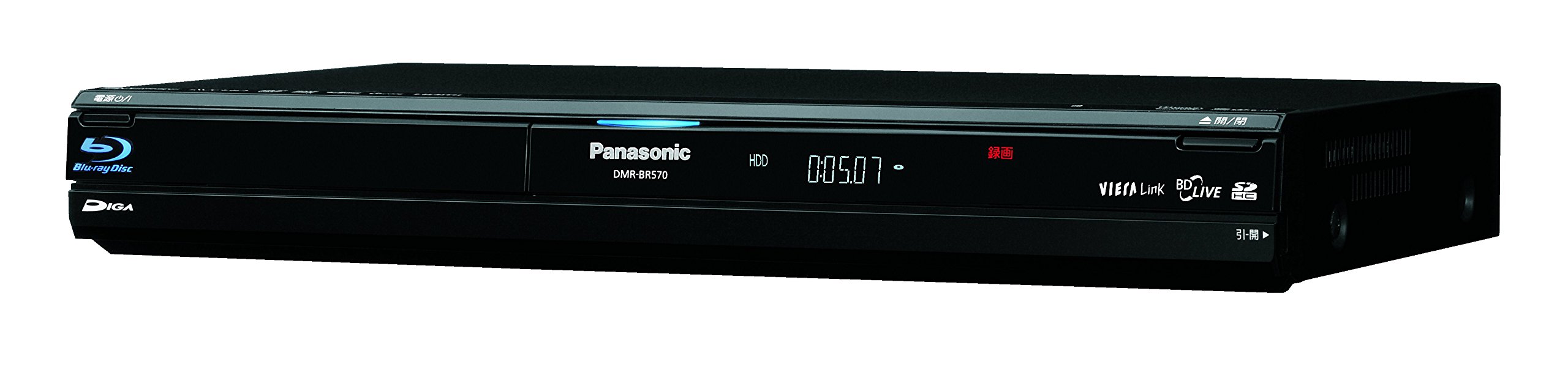 【中古】【非常に良い】Panasonic 320GB 1チューナー ブルーレイレコーダー ブラック DIGA DMR-BR570-K