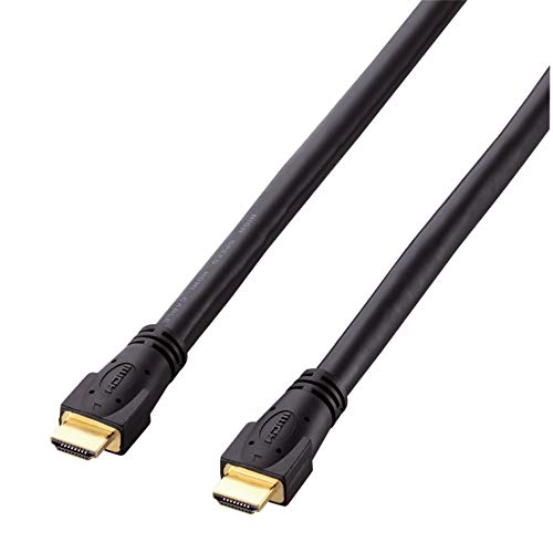 【中古】【人並み外れたに似つかわしい】エレコム HDMI 有線テレビ 10m ハイスピード 黒いこと DH-固定ディスク13A100BK