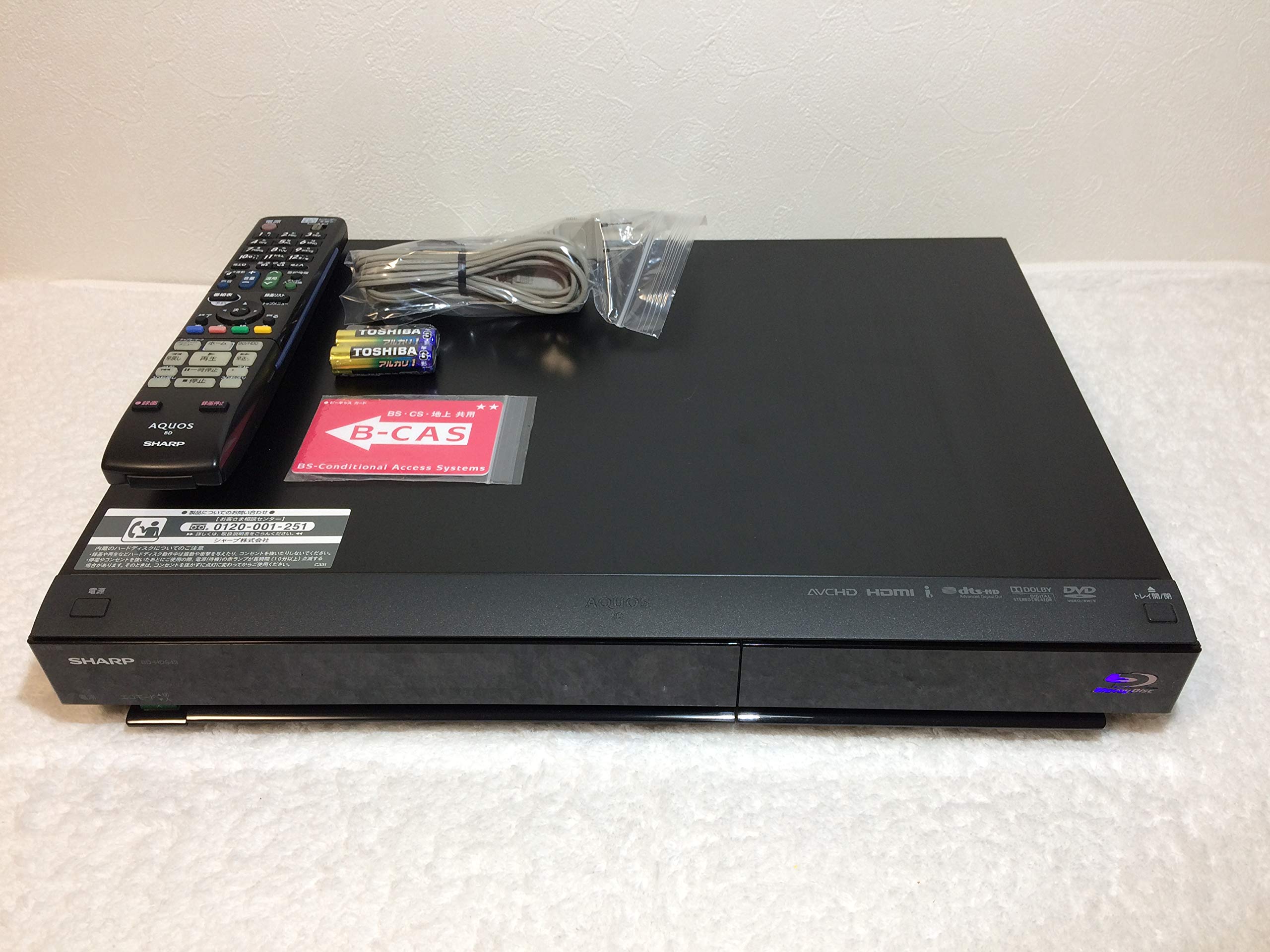 【中古】【非常に良い】シャープ 320GB 1チューナー ブルーレイレコーダー AQUOS BD-HDS43｜スカイマーケットプラス 13,014円
