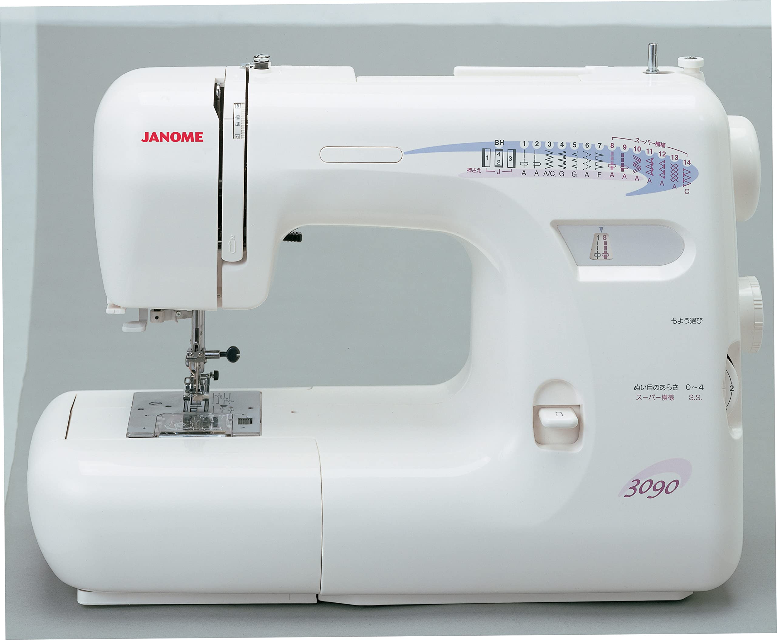 【中古】【非常に良い】ジャノメミシン（ＪＡＮＯＭＥ） 電動ミシン 【model ・3090】