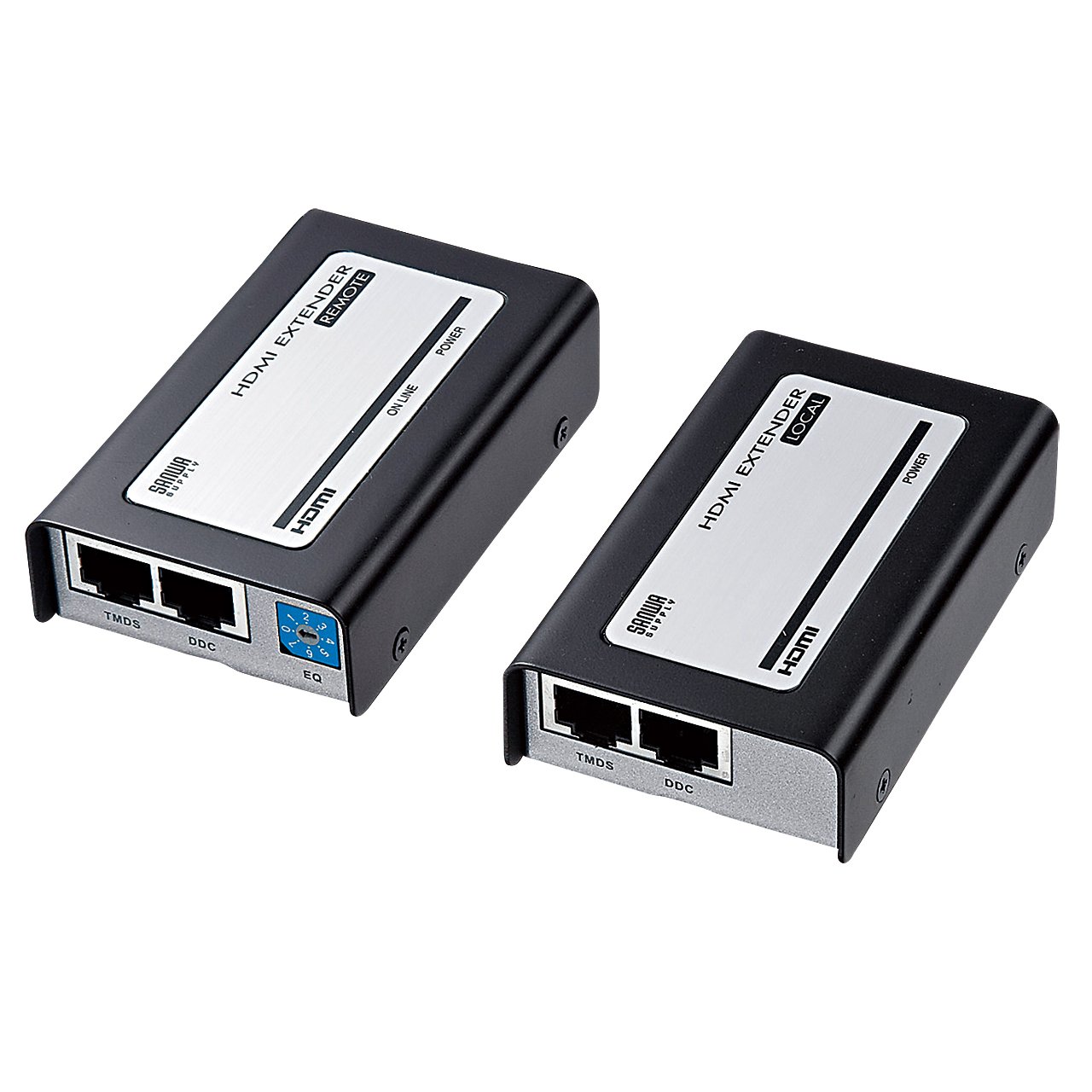 【中古】【人並み外れたに似つかわしい】サンワサプライ(Sanwa Supply) HDMIエクステンダー 盛りだくさん固定ディスク/HDCP相応う 1080p 最長40m VGA-EXHD