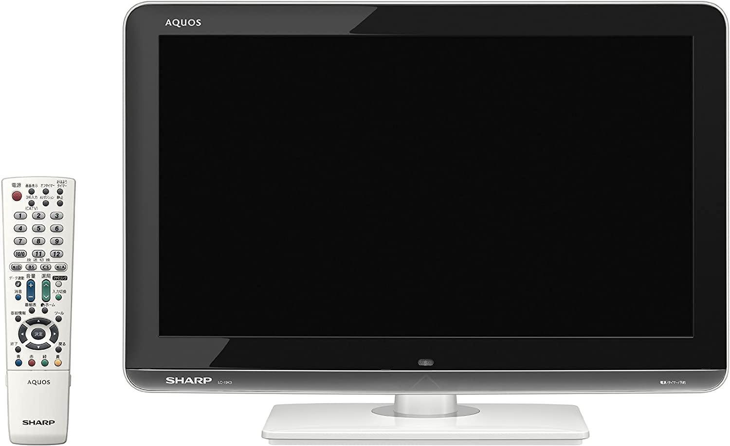 【中古】【非常に良い】シャープ 19v型 ハイビジョン 液晶テレビ ホワイト AQUOS LC-19K3-W|スカイマーケットプラス
