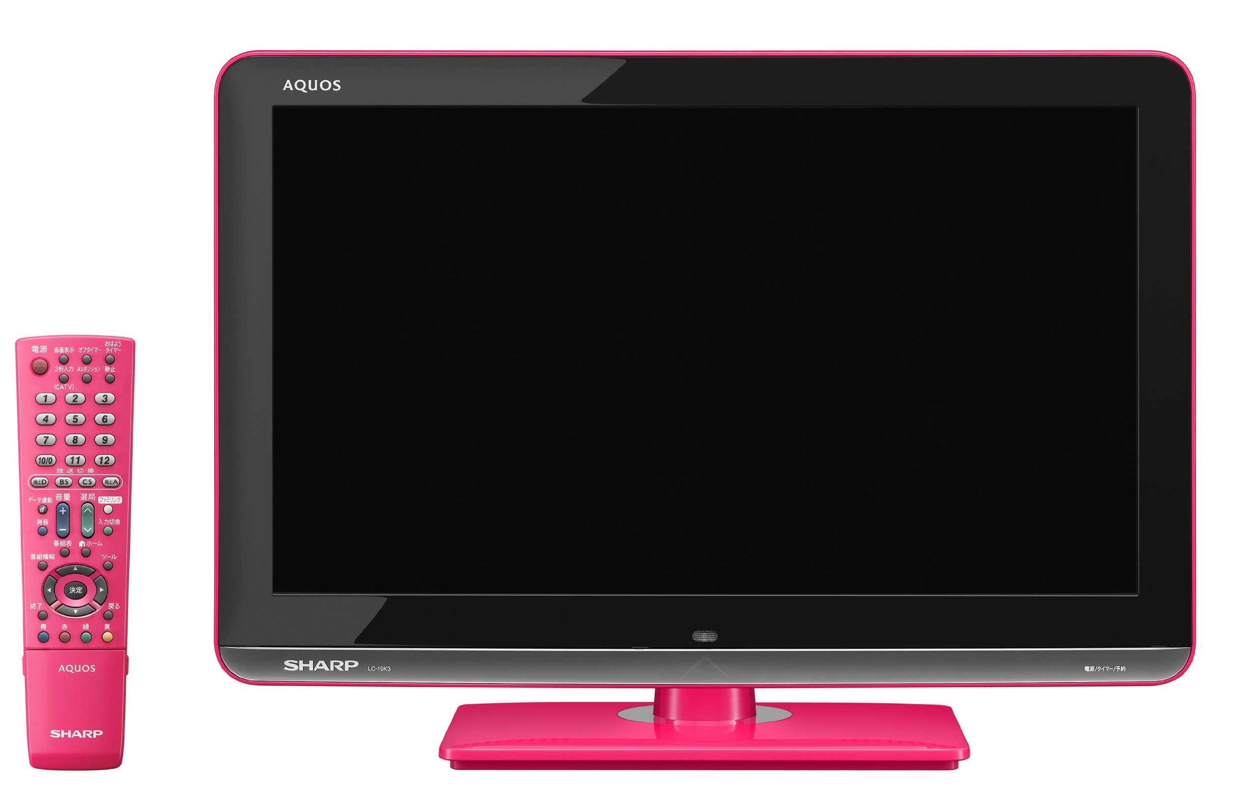【中古】【非常に良い】SHARP 19V型ハイビジョン 液晶テレビ ピンク AQUOS LC-19K3-P|スカイマーケットプラス
