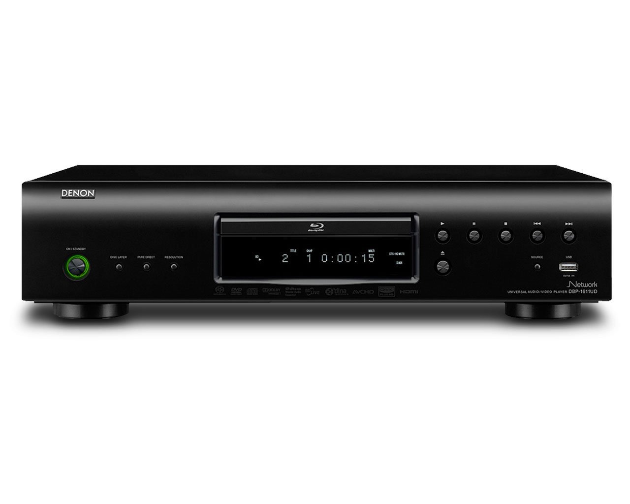 【中古】【人並み外れたに好いたらしい】DENON ユニバーサルブルーレイディスクプレーヤー 黒いこと DBP-1611UDK