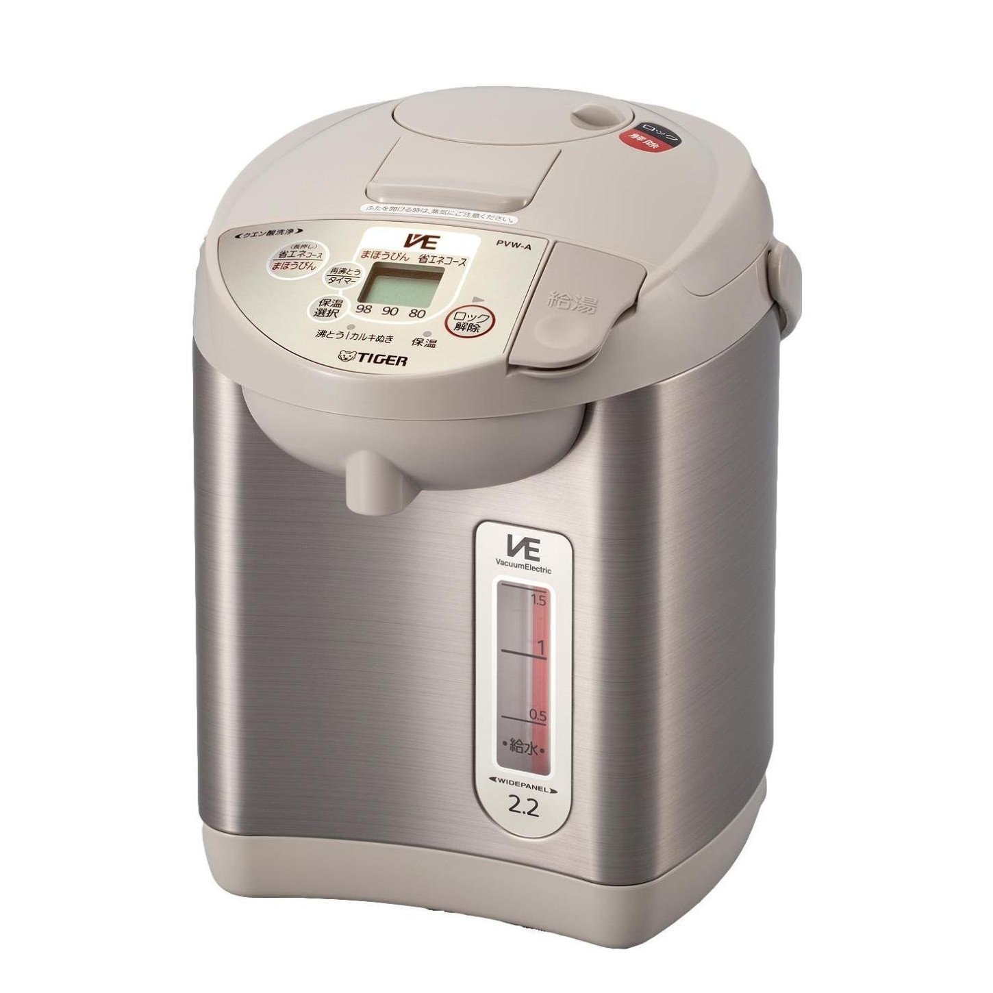 【中古】【非常に良い】タイガー VE電気ポット 「とく子さん」 アーバンベージュ 2.2L PVW-A220-CU｜スカイマーケットプラス 11,703円