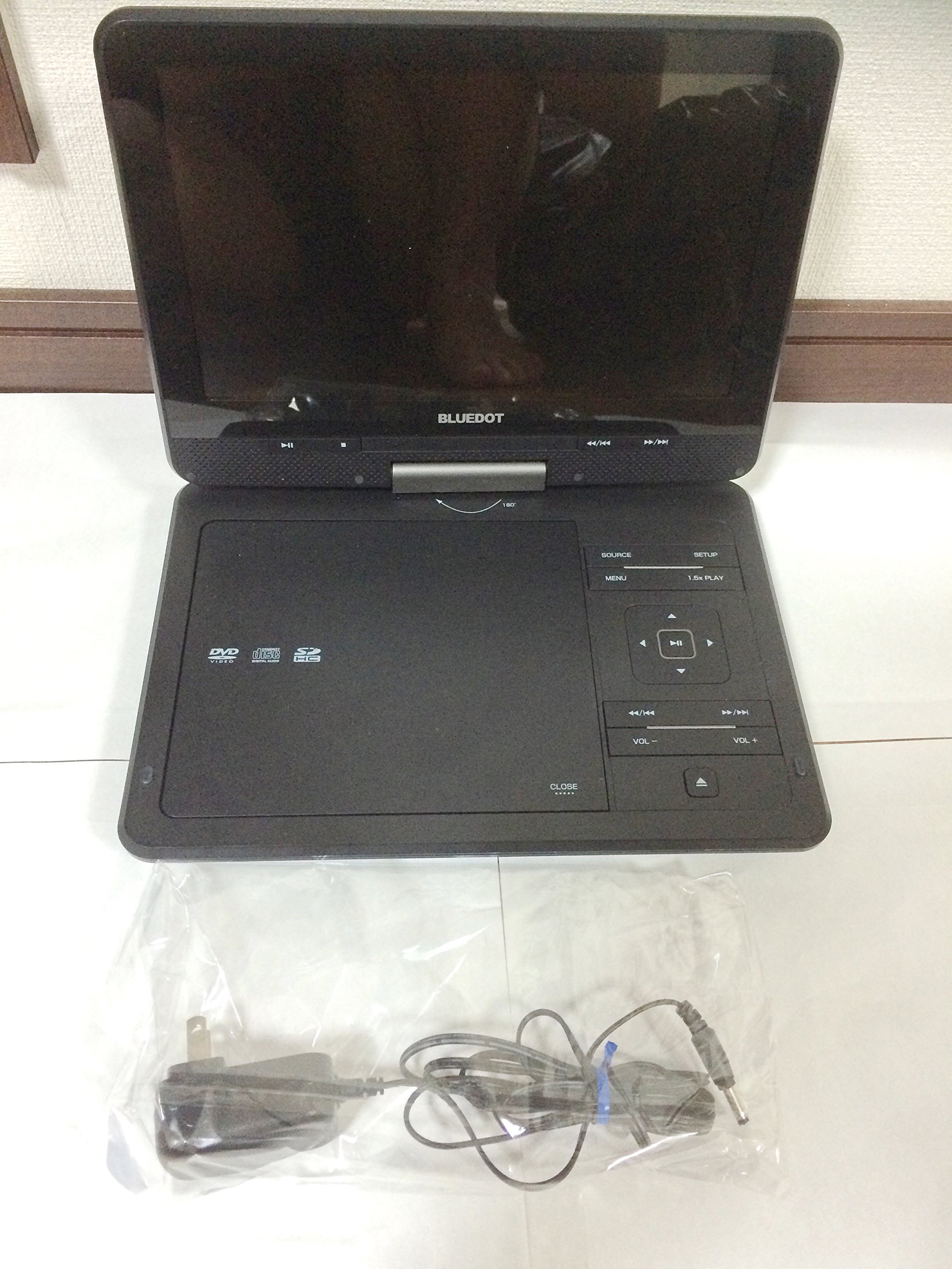 【中古】【人並み外れたに好いたらしい】BLUEDOT 【BLUEDOT携帯型ヴィデオディスク電気蓄音機】 10in回転させる式真似形 黒いこと BDP-1030K 家電-その他