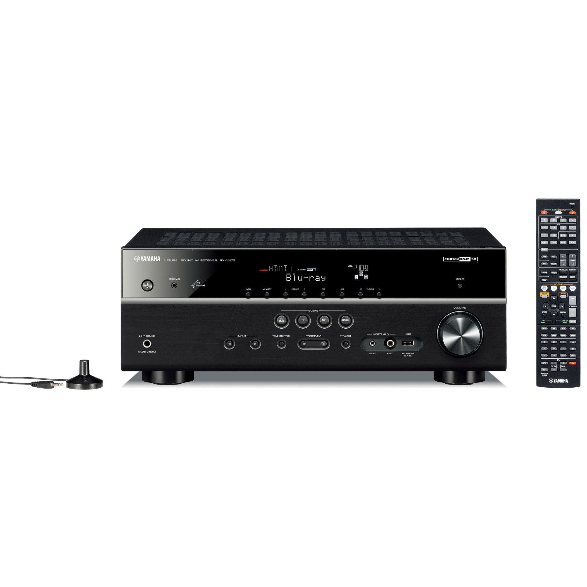 【中古】【非常に良い】YAMAHA 5.1ch AVレシーバー RX-V473(B) ブラック RX-V473B 19,707円