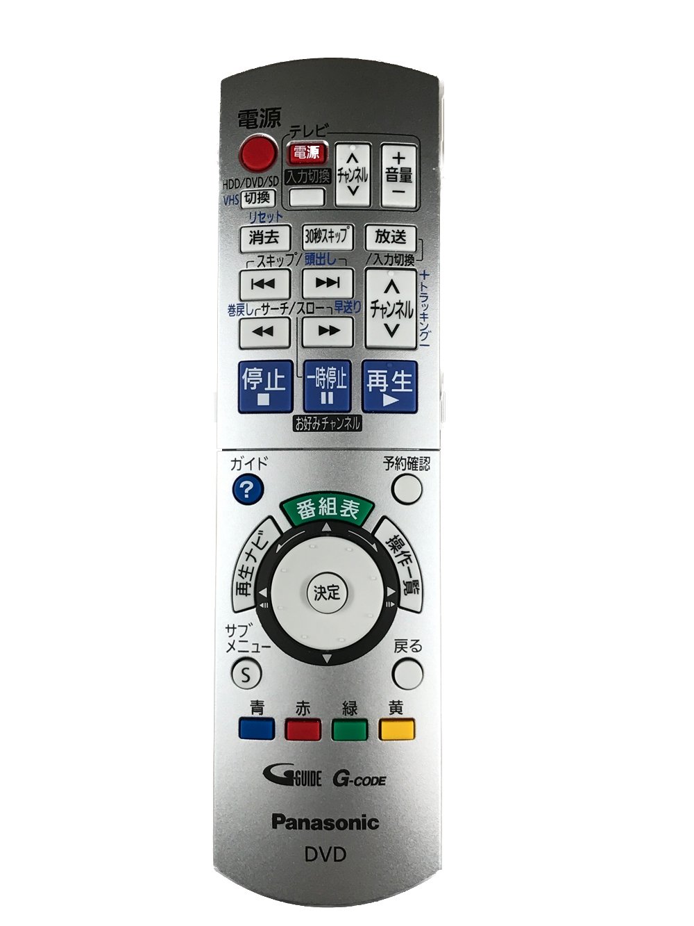 【中古】【人並み外れたに似つかわしい】Panasonic 高品位テレビヴィデオディスクリコーダー用遠隔操作 EUR7658YD0