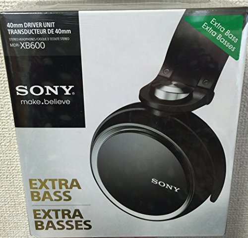 【中古】【非常に良い】SONY EXTRA BASS 密閉型ヘッドホン ブラック MDR-XB600/B
