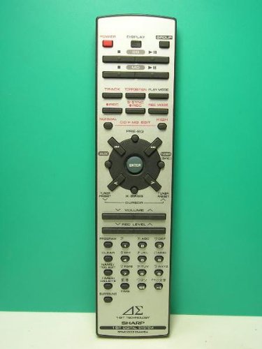 【中古】【非常に良い】シャープ オーディオリモコン RRMCG0313AWSA