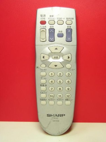 【中古】【非常に良い】シャープ テレビリモコン GA175SA
