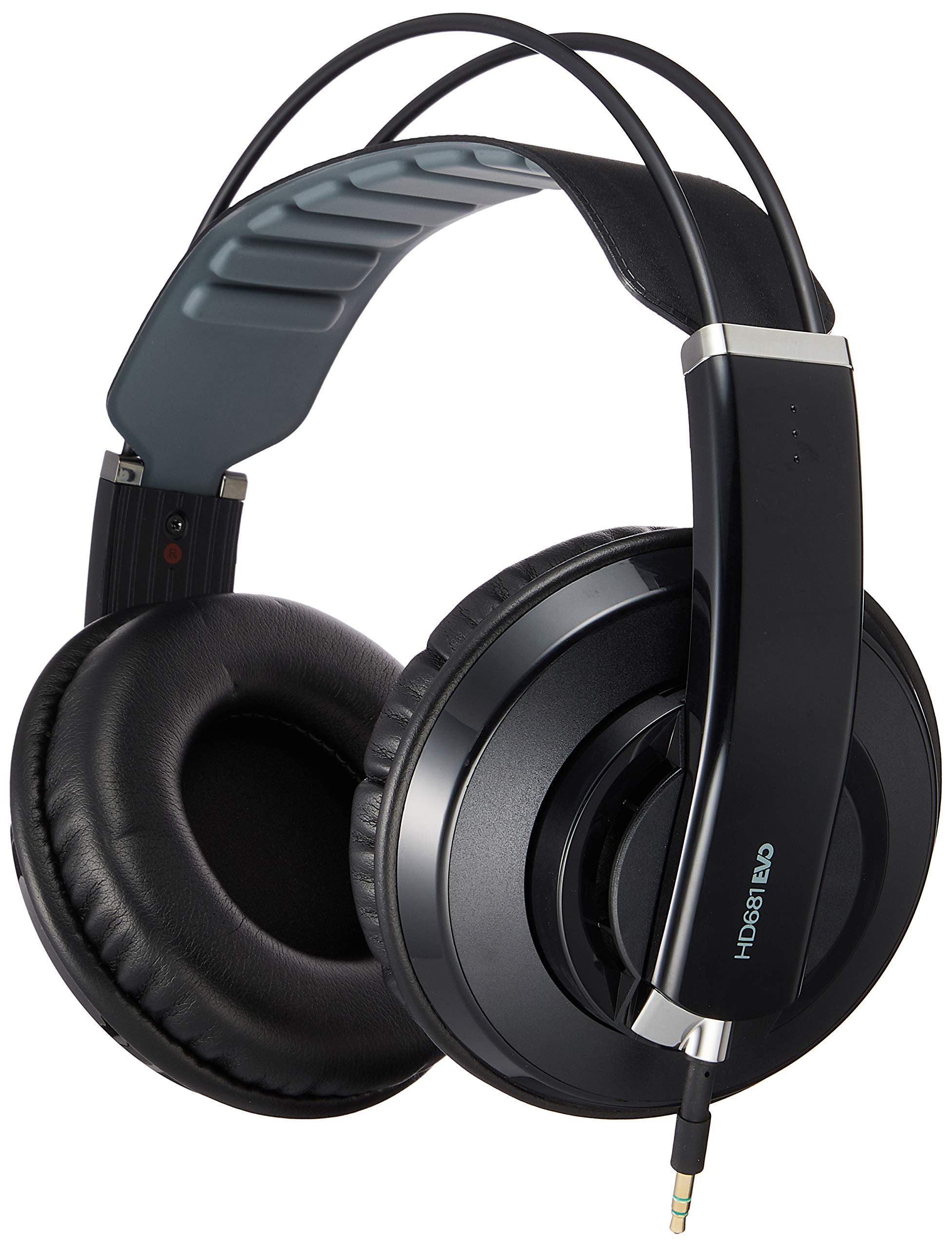 【中古】【非常に良い】Superlux セミ・オープン型プロフェッショナルモニターヘッドフォン HD681EVO/B BLACK