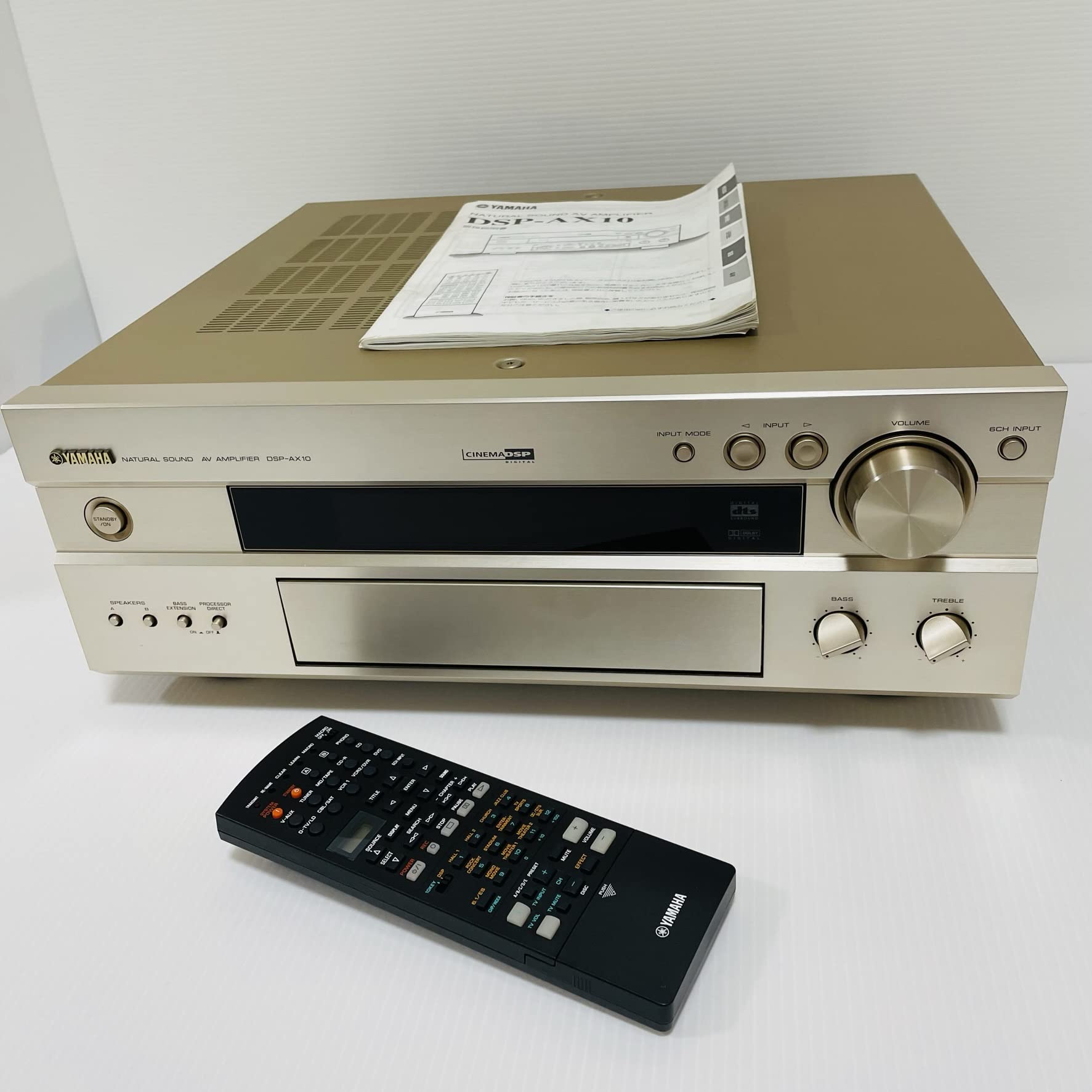 【中古】【人並み外れたに好いたらしい】ヤマハ DSP-AX10:(N)ゴールド DSP AVアンプリファイアー
