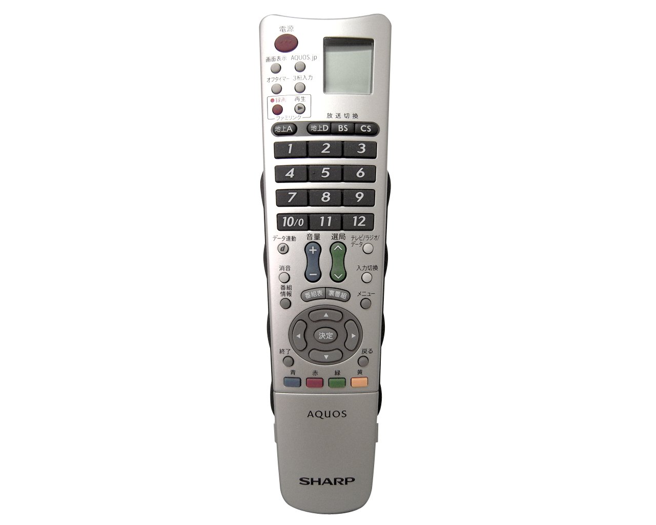 【中古】【非常に良い】シャープ(SHARP) シャープ 液晶テレビ用 リモコン GA615WJSA