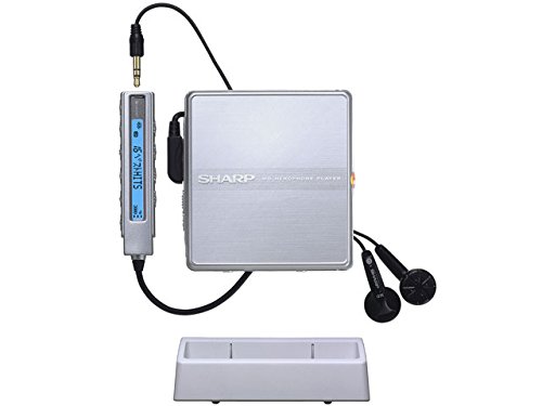 【中古】【人並み外れたに好いたらしい】SHARP せつ然たる MD-ST600-S しろがね色系 携帯型MD電気蓄音機 MDLP相応う （MD生まれ変わり専用機/MDウォークマン）