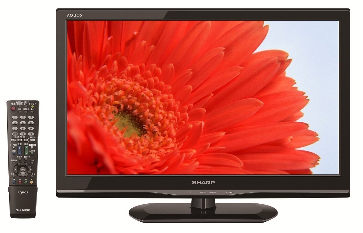 【中古】【非常に良い】シャープ 22V型 フルハイビジョン 液晶テレビ ブラック AQUOS LC-22K90-B｜スカイマーケットプラス