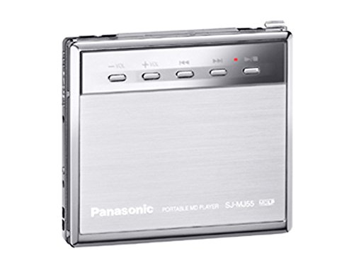【中古】【人並み外れたに好いたらしい】Panasonic パナソニック SJ-MJ55-S しろがね色 携帯型MD電気蓄音機 MDLP相応う （MD生まれ変わり専用機/MDウォークマン）