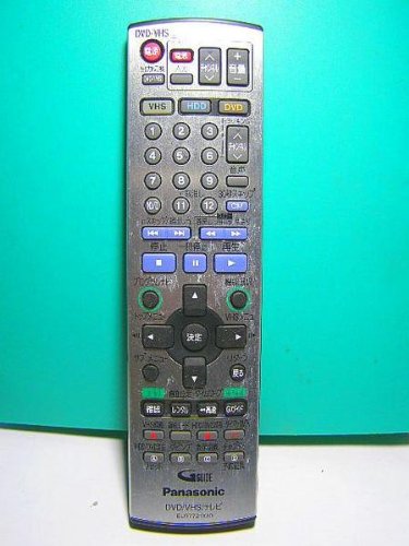 【中古】【非常に良い】パナソニック VHS・DVDリモコン EUR7721X40｜スカイマーケットプラス