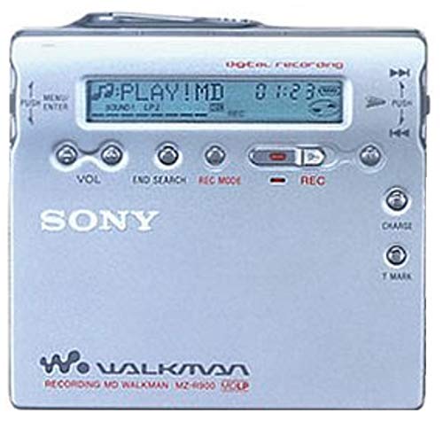 【中古】【人並み外れたに好いたらしい】SONY ソニー MZ-R900（S） しろがね色 携帯型MDリコーダー MDLP相応う （MD吹き込み生まれ変わり兼用機/MDウォークマン/電気蓄音機）