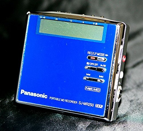 【中古】【人並み外れたに好いたらしい】Panasonic パナソニック SJ-MR250-A 青味 携帯型MDリコーダー MDLP相応う （MD吹き込み生まれ変わり兼用機/録再/MDウォークマン/MD電気蓄音機）