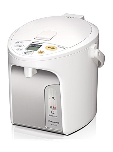 【中古】【非常に良い】パナソニック 電気ポット 2.2リットル 真空断熱 省エネ保温 お好み温度調節 給湯量(2段階+コーヒー用) コードレス給湯 ホワイト NC-HU224-W|スカイマーケットプラス