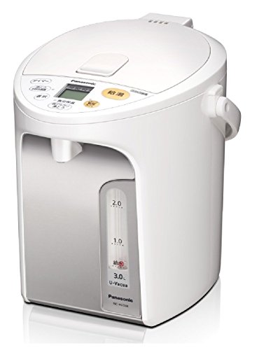 【中古】【非常に良い】パナソニック 電気ポット 3.0リットル 真空断熱 省エネ保温 お好み温度調節 給湯量(2段階+コーヒー用) コードレス給湯 ホワイト NC-HU304-W|スカイマーケットプラス