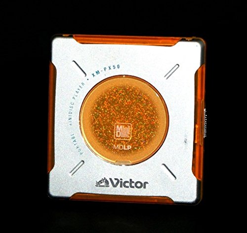 【中古】【人並み外れたに好いたらしい】Victor 優勝者 JVC XM-PX50 オレンジ色 ポータブルミニディスクプレーヤー MDLP相応う（MD生まれ変わり専用機/MDウォークマン）