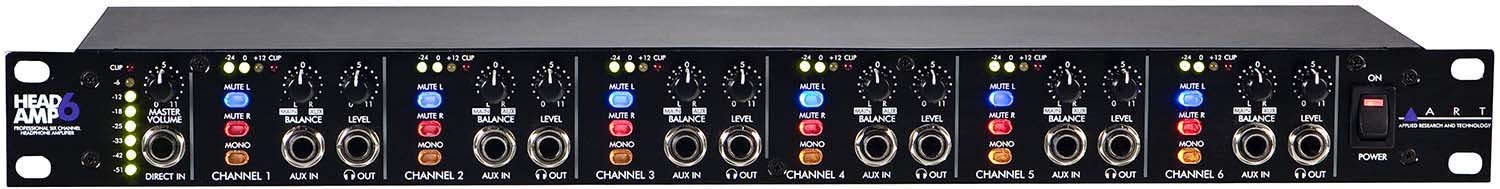 【中古】【非常に良い】ART エー・アール・ティー 6CHヘッドホン・アンプ HeadAmp 6 【国内】