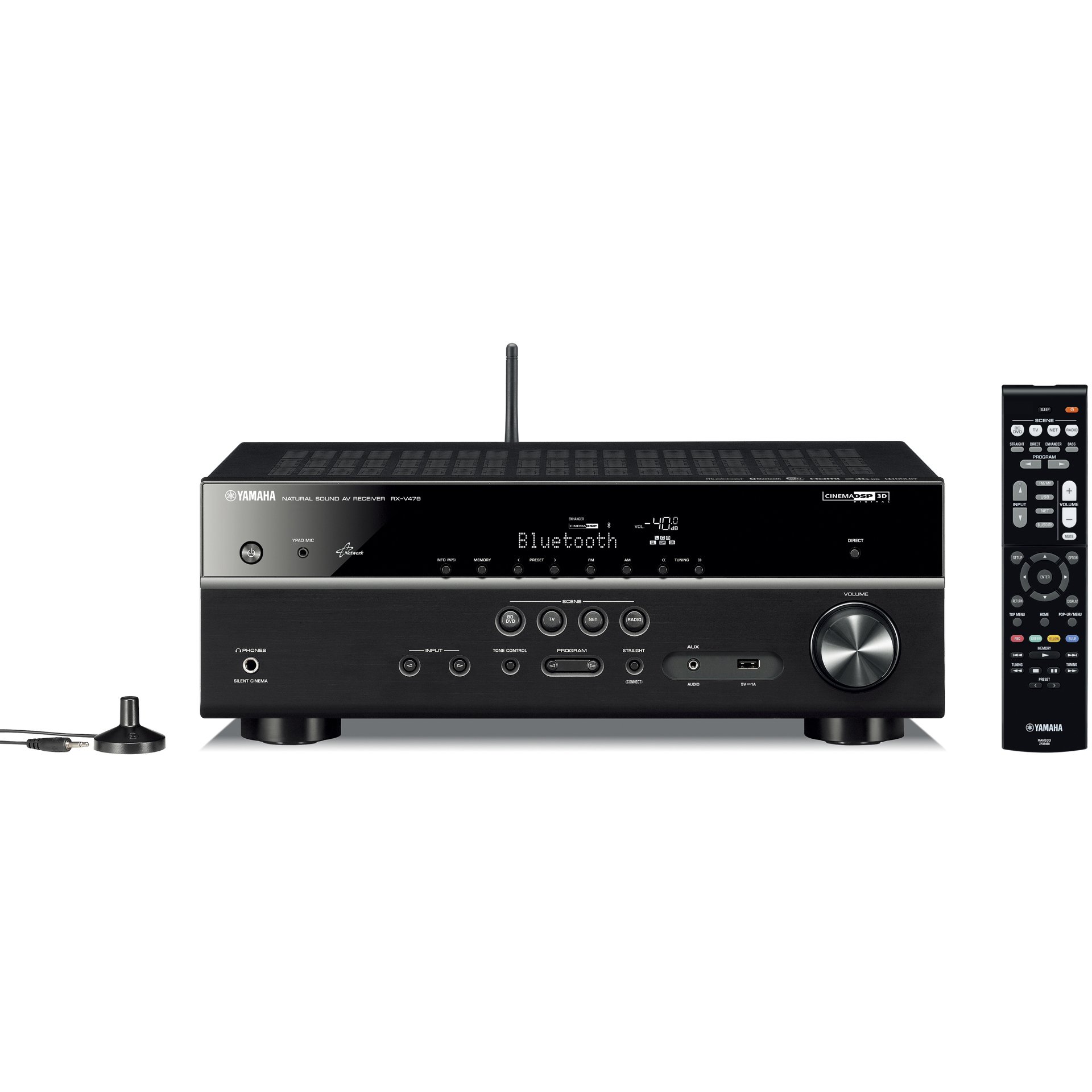 【中古】【非常に良い】ヤマハ AVレシーバー ブラック RX-V479(B)