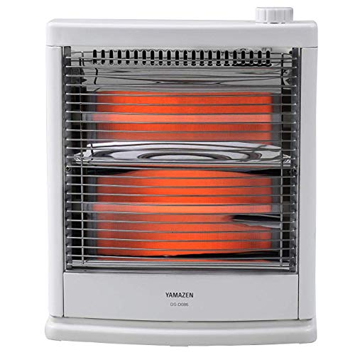 【中古】【非常に良い】[山善] 電気ストーブ ヒーター 小型 足元 転倒OFFスイッチ 出力切替2段階 簡単操作 ホワイト DS-D086(W)｜スカイマーケットプラス