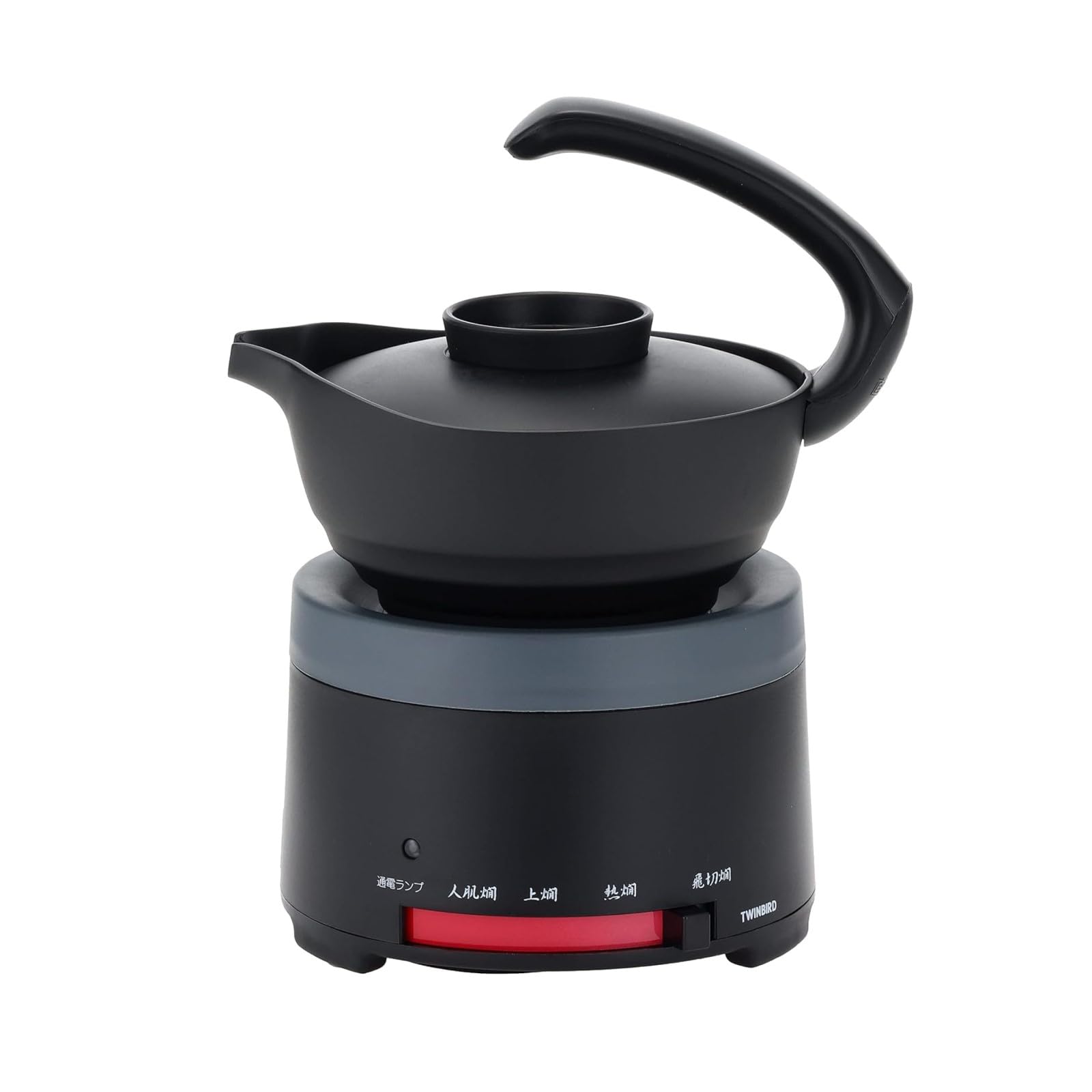 【中古】【非常に良い】TWINBIRD(ツインバード) 酒燗器 熱燗 1.5合 電気式 温度調節 卓上 日本酒 新潟 燕三条 ブラック TW-D418B｜スカイマーケットプラス