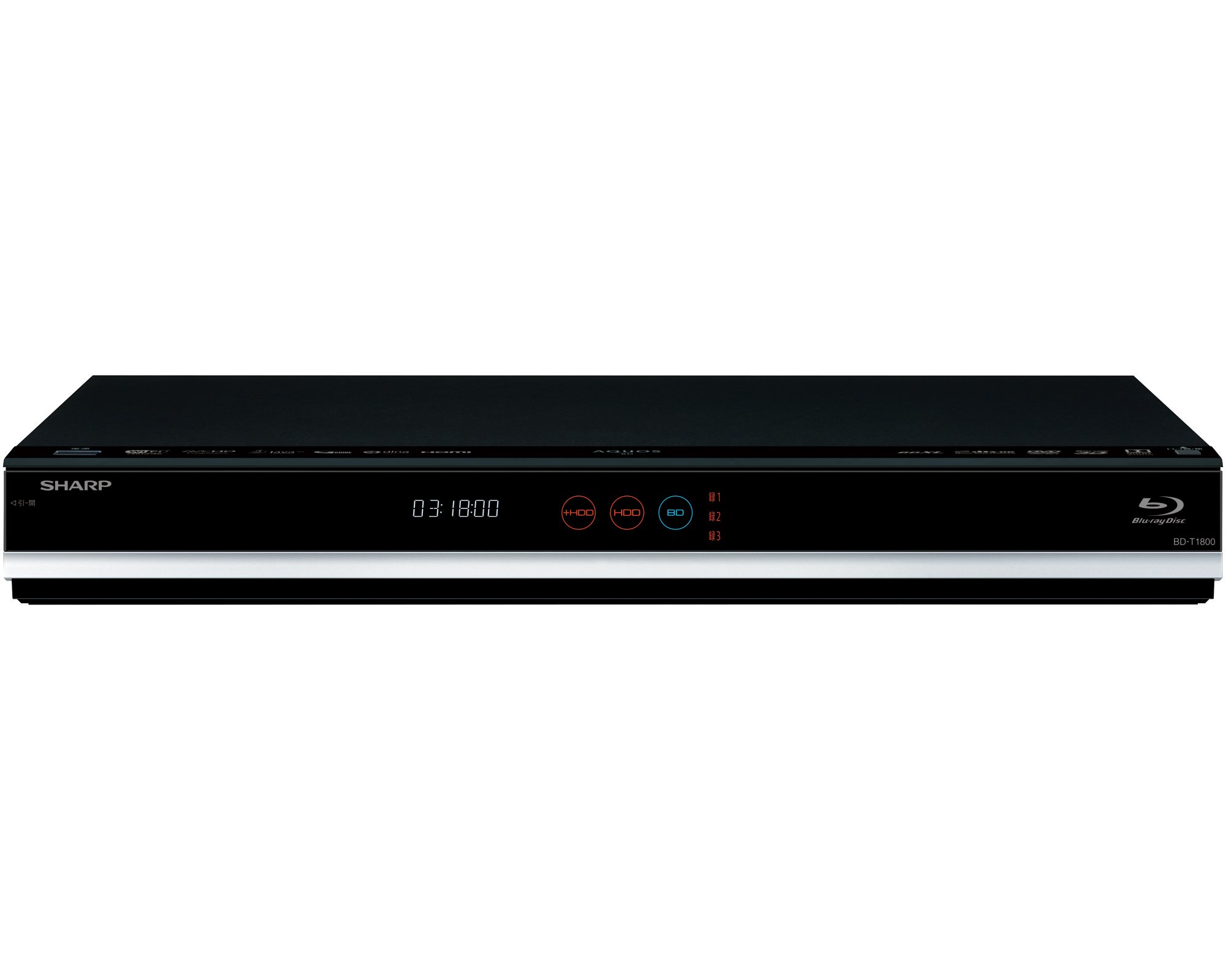 【中古】【非常に良い】シャープ 1TB 3チューナー ブルーレイレコーダー AQUOS BD-T1800｜スカイマーケットプラス