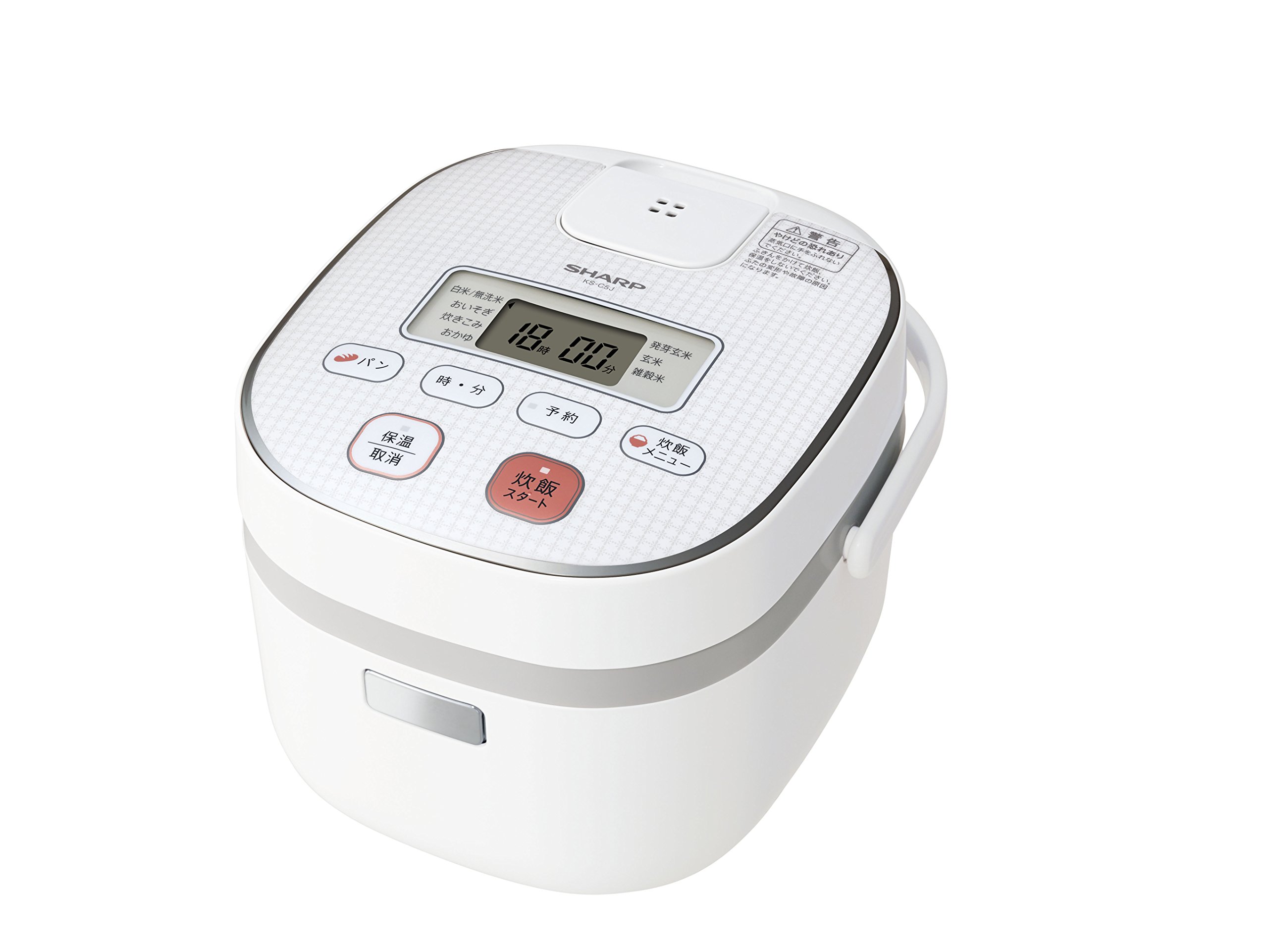【中古】【非常に良い】シャープ ジャー炊飯器 0.5合タイプ ホワイト KS-C5J-W