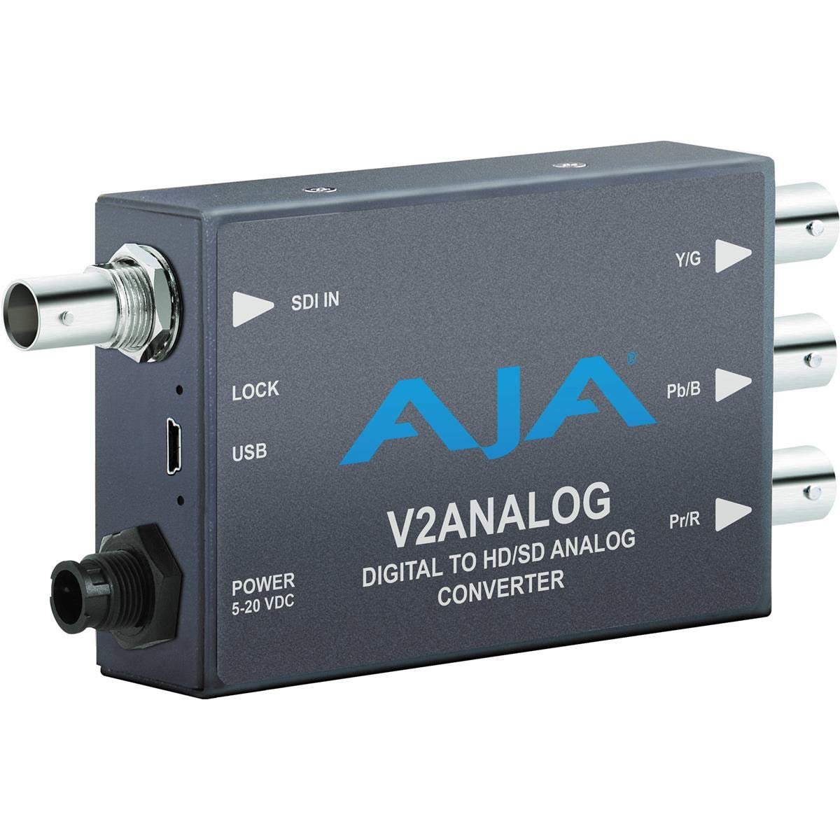 【中古】【人並み外れたに好いたらしい】AJA V2Analog 固定ディスク/SD-SDI →構成要素/コンポジットアナログミニコンバーター