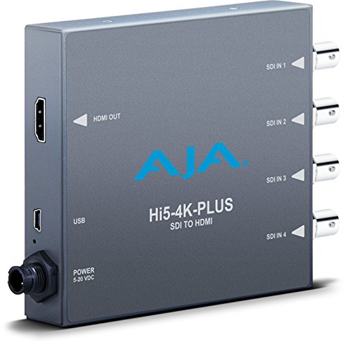 【中古】【非常に良い】AJA ミニコンバーター ビデオコンバーター HI5-4K-PLUS 4K/UltraHD SDIからHDMI 2.0