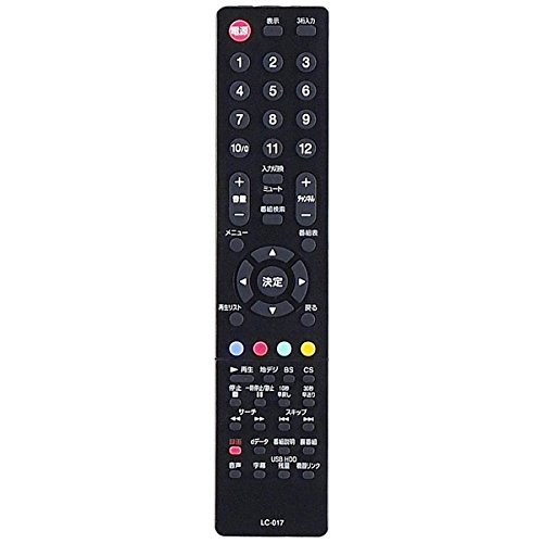 【中古】【非常に良い】オリオン 純正テレビ用リモコン LC017 【部品番号：076D0UY011】