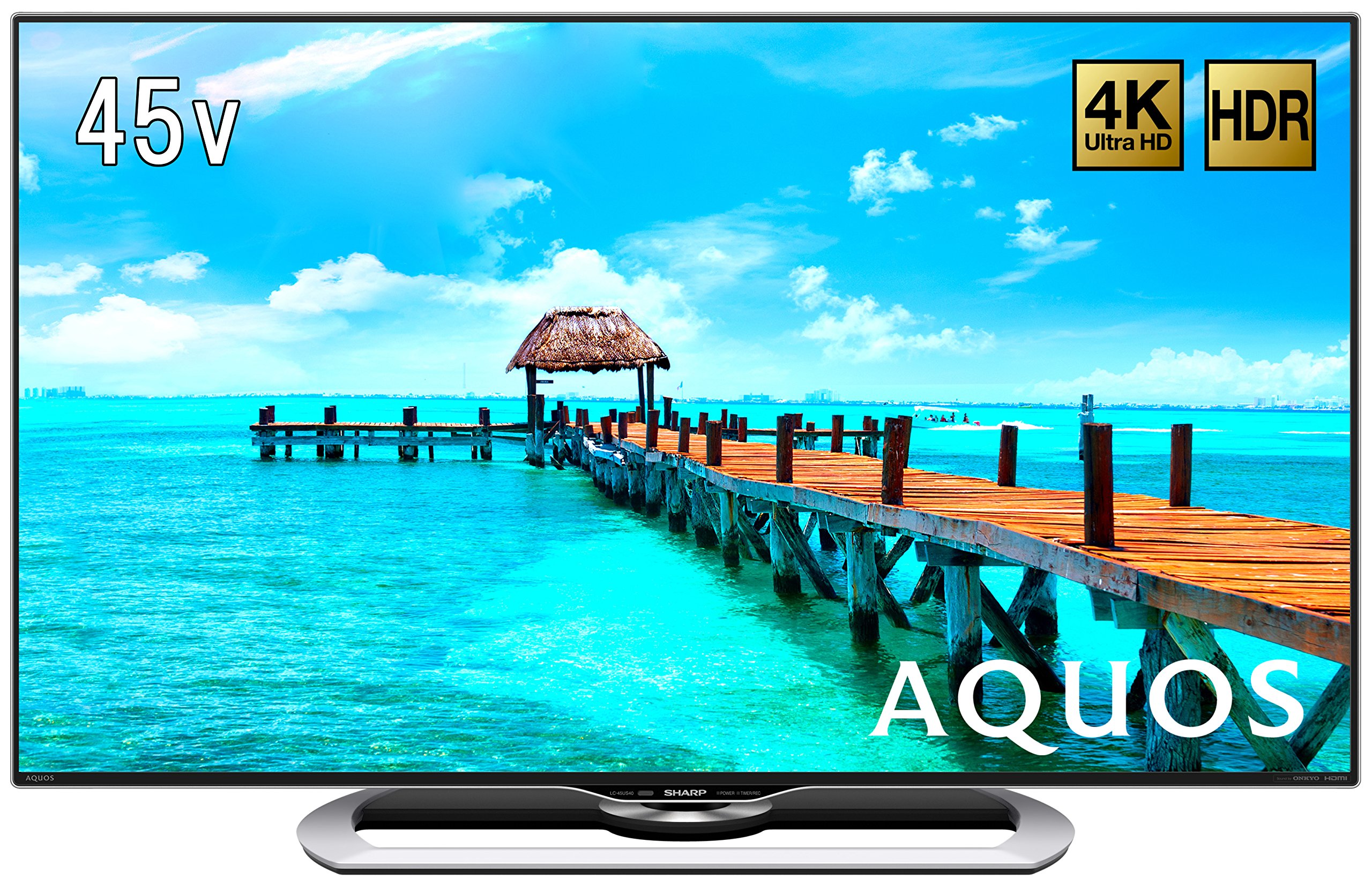 【中古】【非常に良い】シャープ 45V型 液晶 テレビ AQUOS LC-45US40 4K HDR対応 低反射「N-Blackパネル」搭載|スカイマーケットプラス