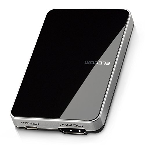 【中古】【非常に良い】エレコム Miracastレシーバー ミラキャスト Windows10スマホ対応 Continuum機能搭載 LDT-MRC02/C
