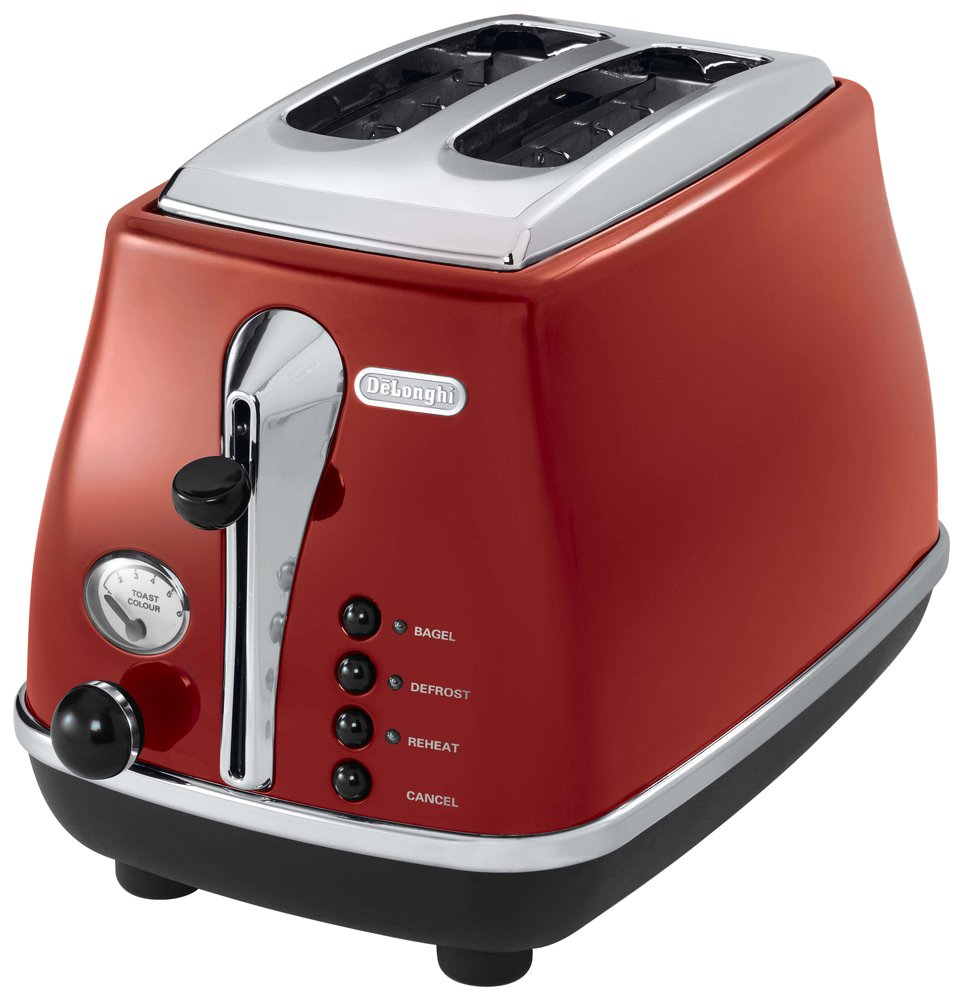 【中古】【人並み外れたに好いたらしい】デロンギ(DeLonghi) アイコナ・コレクション ポップアップトースター CTO2003J-R