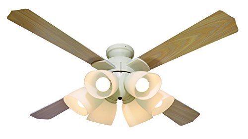【中古】【非常に良い】東京メタル工業 シーリングファン6灯 リモコン式 QJ-46WW6RCND