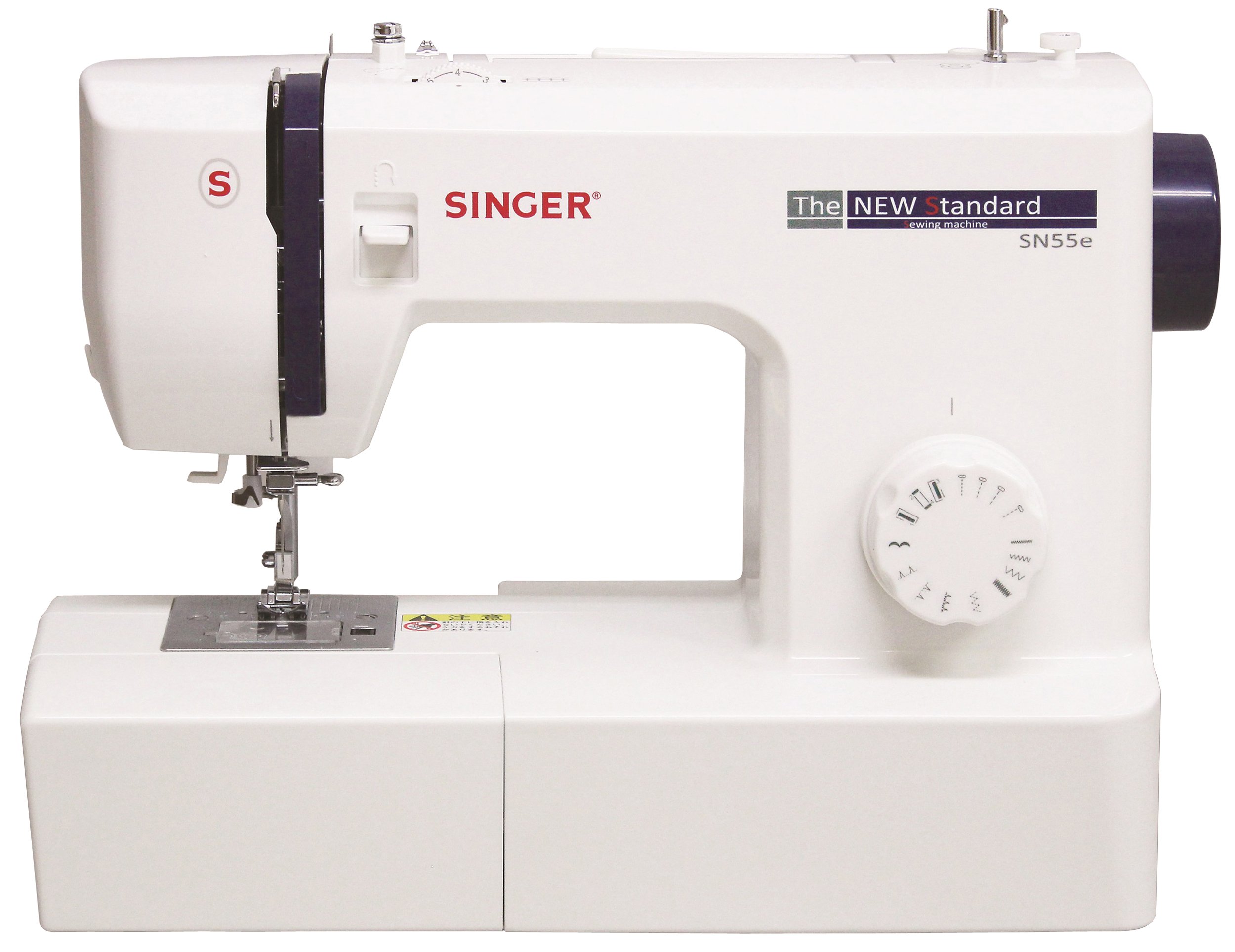 【中古】【非常に良い】シンガー 電動ミシン フットコントローラー付き SN55e ホワイト