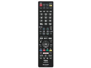 【中古】【非常に良い】SHARP/シャープ 液晶テレビ用　リモコン＜ブラック系＞ [0106380497] (0106380497)