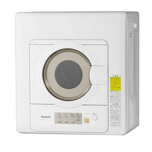 【中古】【非常に良い】パナソニック 6.0kg 電気衣類乾燥機(ホワイト) ホワイト NH-D603-W